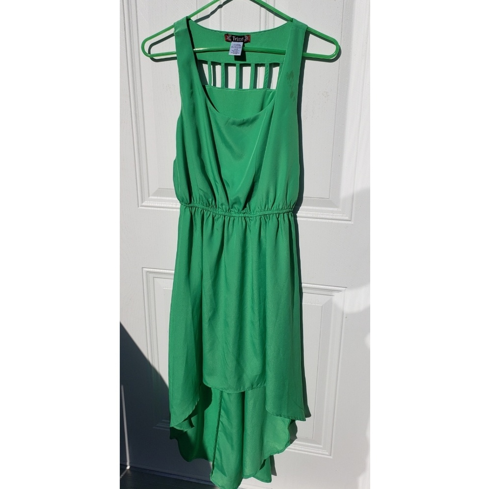 Long green dress